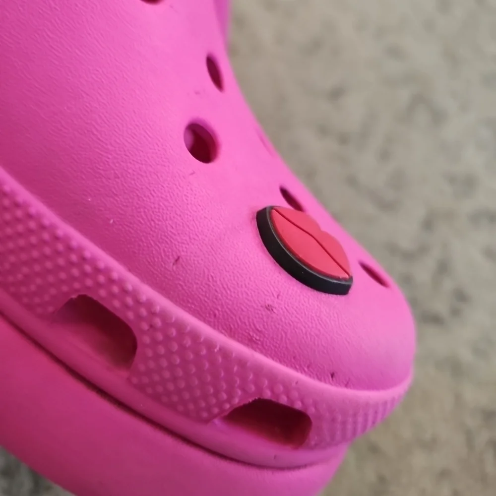 Crocs Classic Womens Pink Crush Platform Comfortable Slip-On Causal Clog 7 - Picture 13 of 13